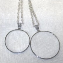 4X Everyday Silver Tone Pendant Magnifier with Chain