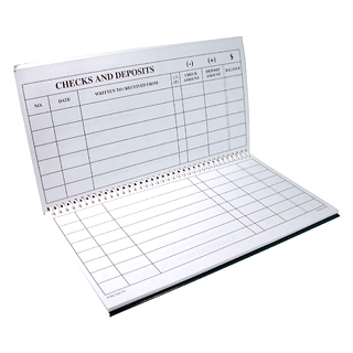 10 Pack Large Print Low Vision Checkbook Transaction Register 