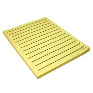 Yellow Bold Lined Paper