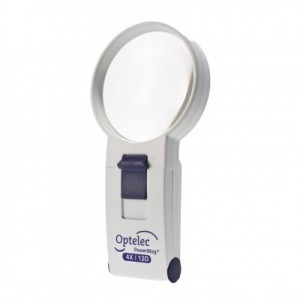 Optelec PowerMag+ LED Hand-Held Magnifier - The Carroll Center for