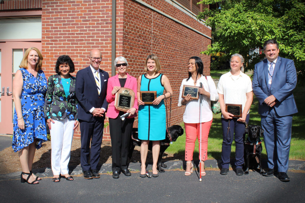 From left to right; Dina Rosenbaum, Carol Covell, David D'Arcangelo, Carla Burke, Kate Katulak, Daniela Depina, Pauline Dowell, Greg Donnelly.