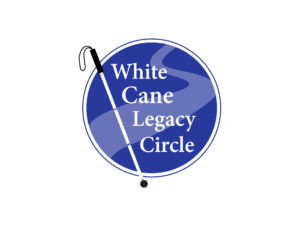 White cane legacy circle logo