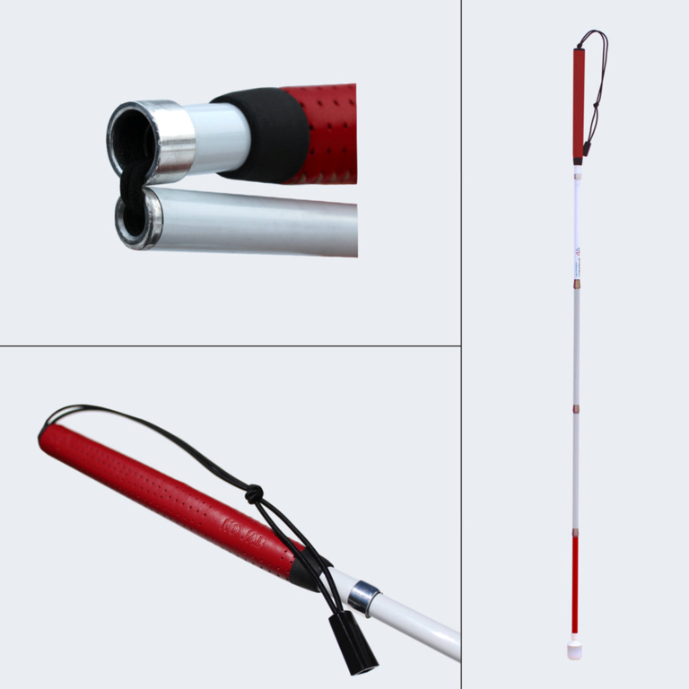 Ambutech Red Rolling Ball Cane Tip, Slip-On Style | Independent Living Aids