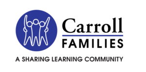 Carroll Families logo with a subheading "a sharing learning community"